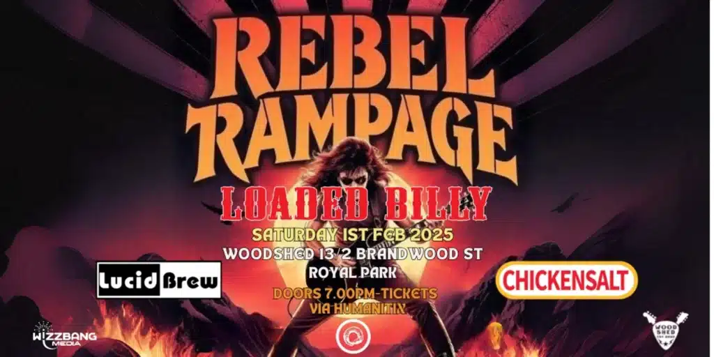 Rebel Rampage Humanitix Banner